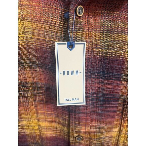 ❤️ROWM Mens Big & Tall Long Sleeve Button Down 3XT - Picture 2 of 5